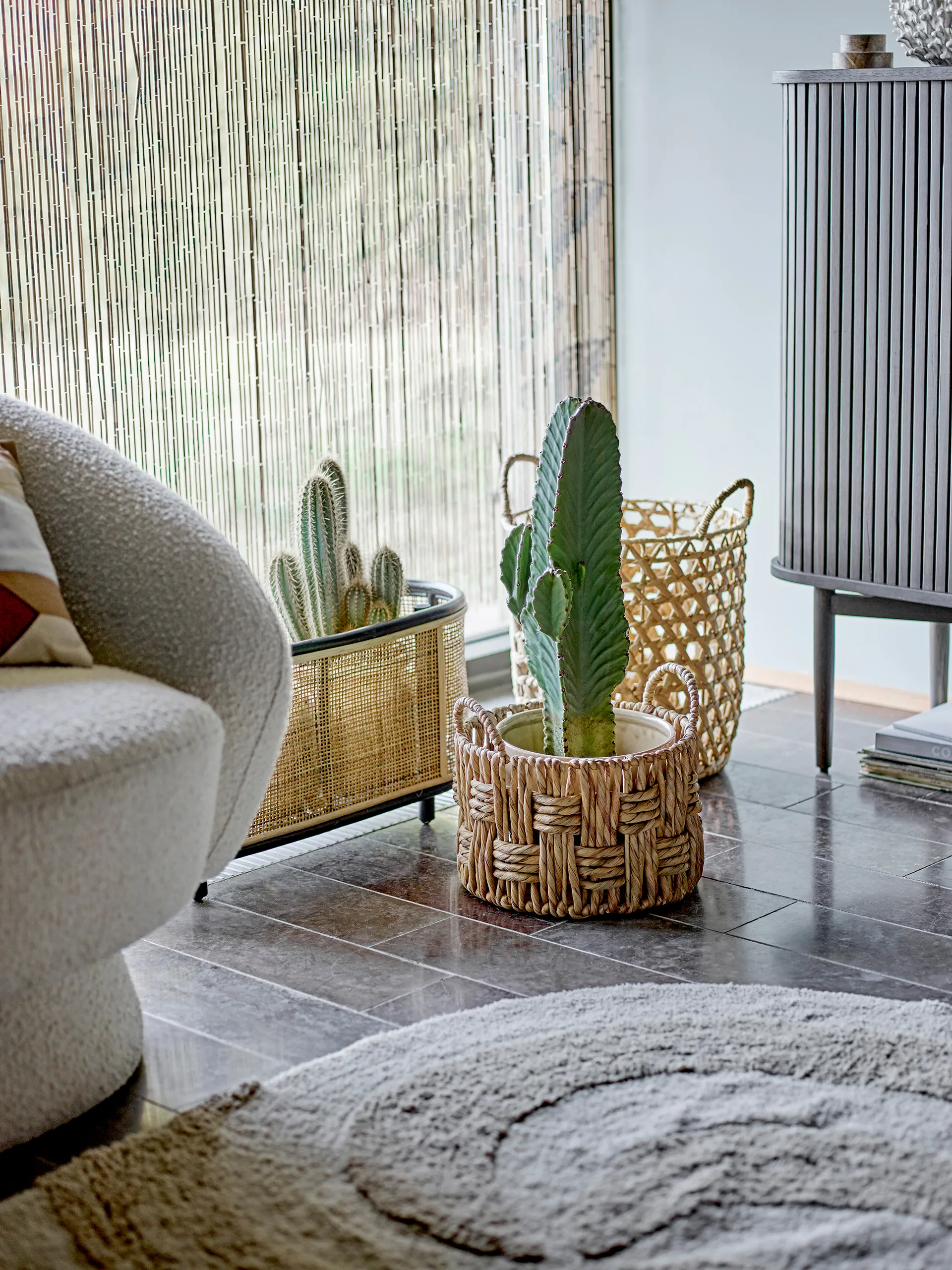 Betsey bawełniany dywan 100x140 cm, Naturalny Bloomingville