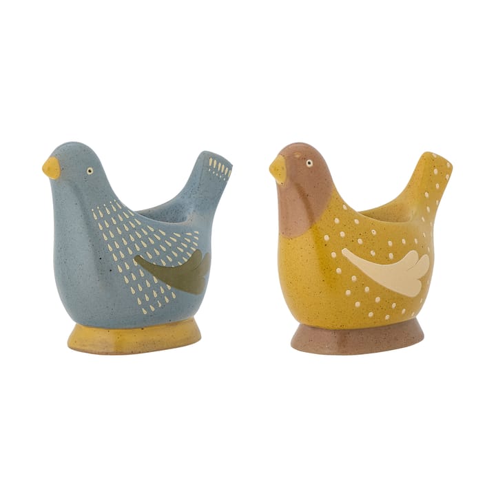 Birdy kubeczek na jajko 2-pak, Blue-yellow Bloomingville