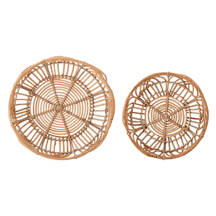 Bloomingville kosz na pieczywo rattan 2-pak, Naturalny Bloomingville
