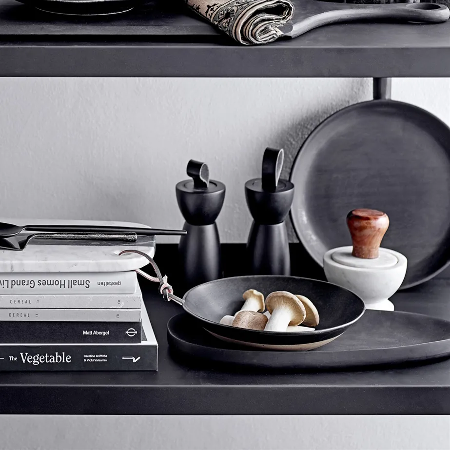 Bloomingville moździerz z tłuczkiem marmur-akacja, Biały Bloomingville