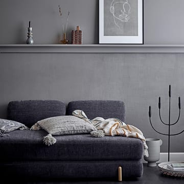 Bloomingville obrus bawełniany z haftem 125x150 cm - Naturalny - Bloomingville