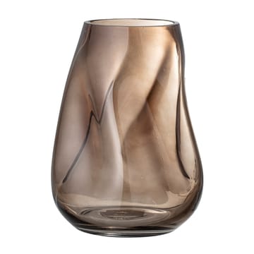 Bloomingville szklany wazon 26 cm - Brązowy - Bloomingville