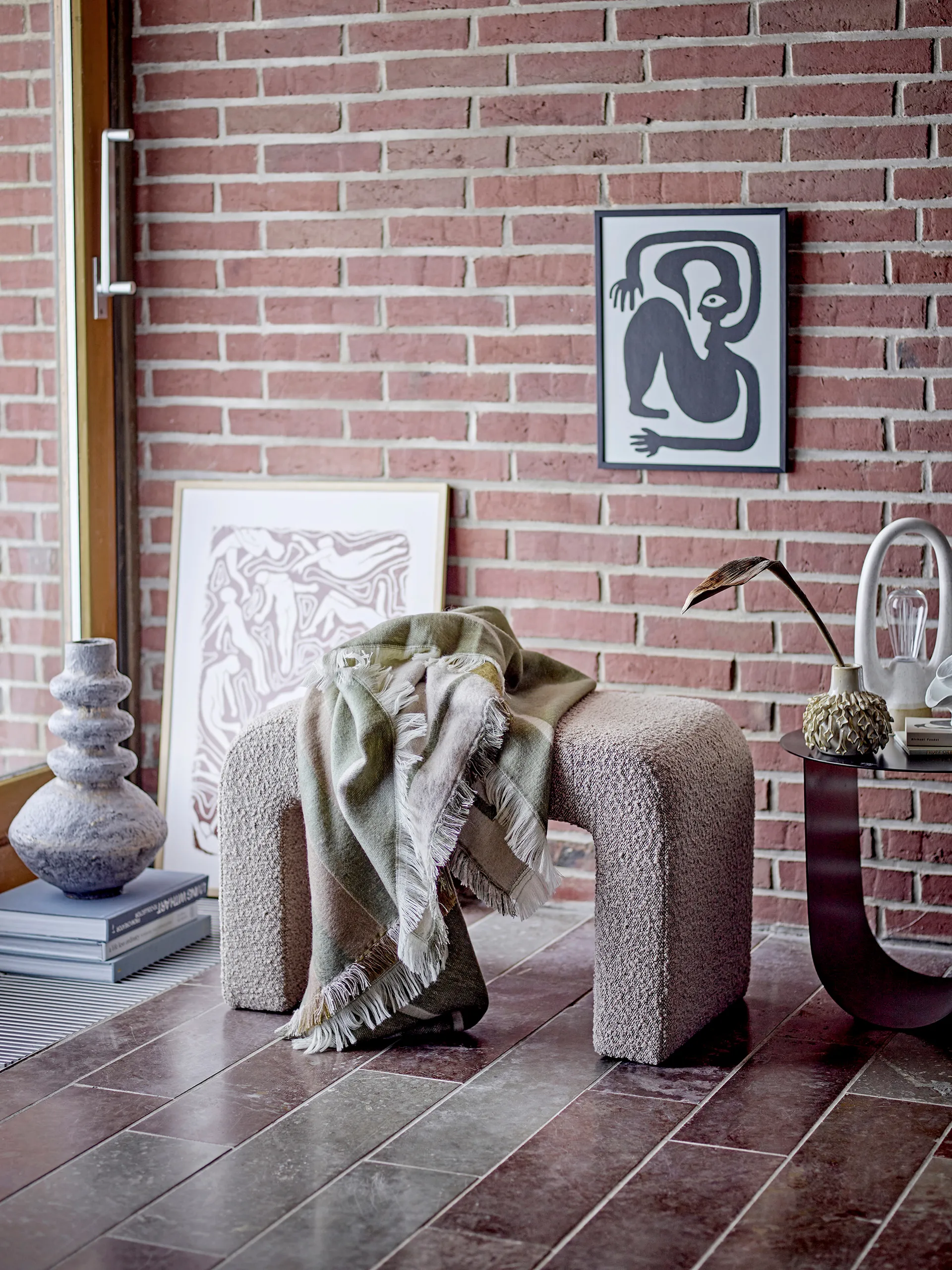 Bobbie stołdąb 70x40x45 cm, Naturalny Bloomingville