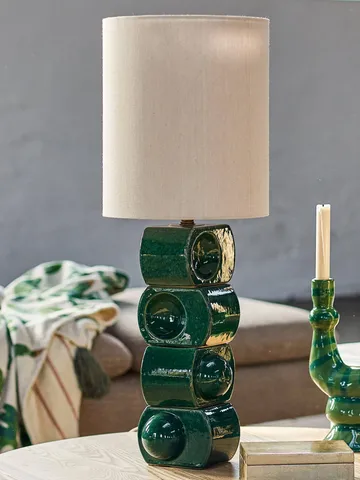 Brady lampa stołowa - Green, Ø25 cm - Bloomingville