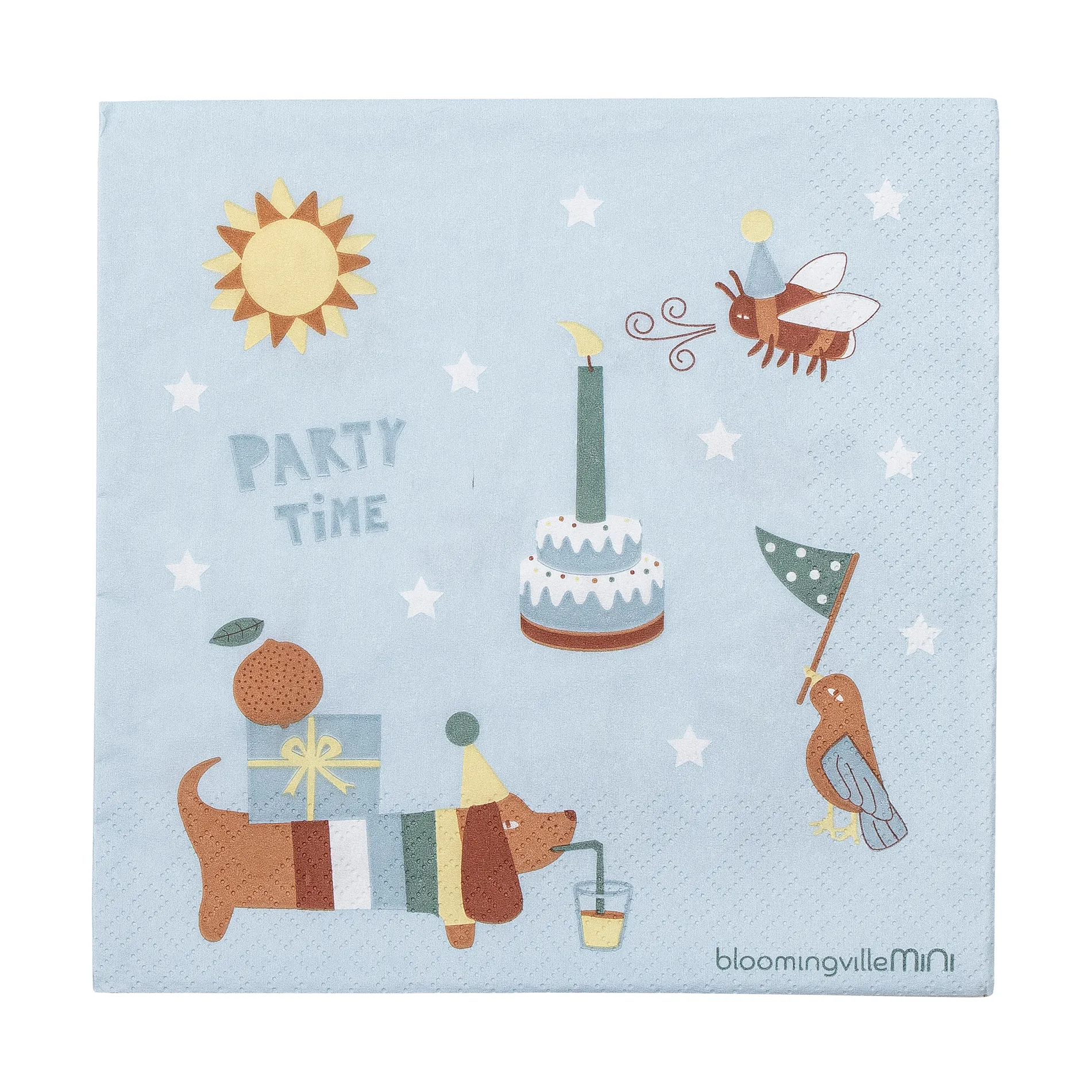 Charlie serwetki 33x33 cm 20-pak, Blue Bloomingville