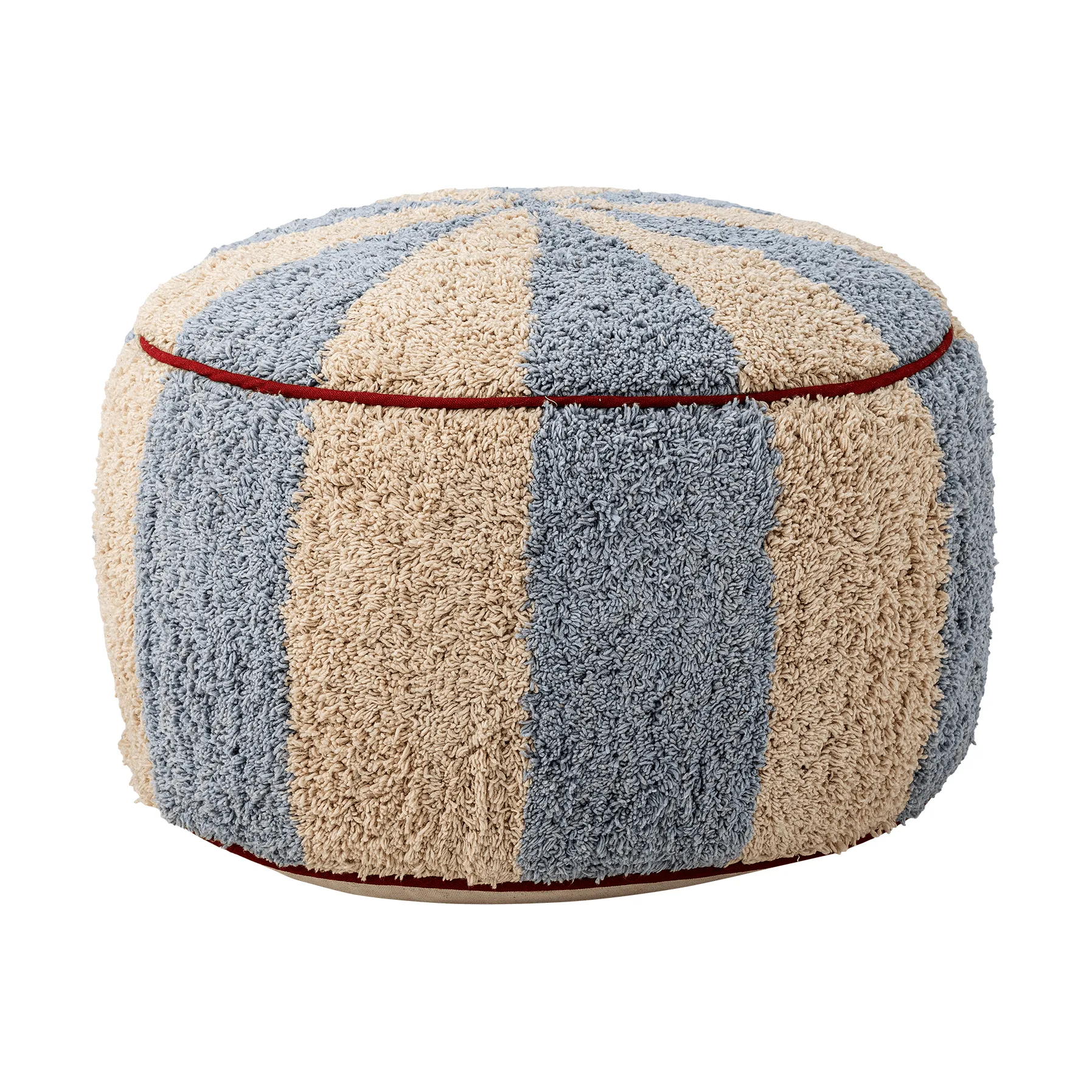 Charoline puf Ø44 cm, Niebiesko-biało-czerwony Bloomingville