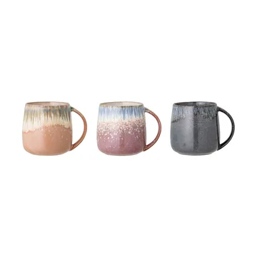 Cloe kubek 380 ml, 3 sztuki - Multi - Bloomingville