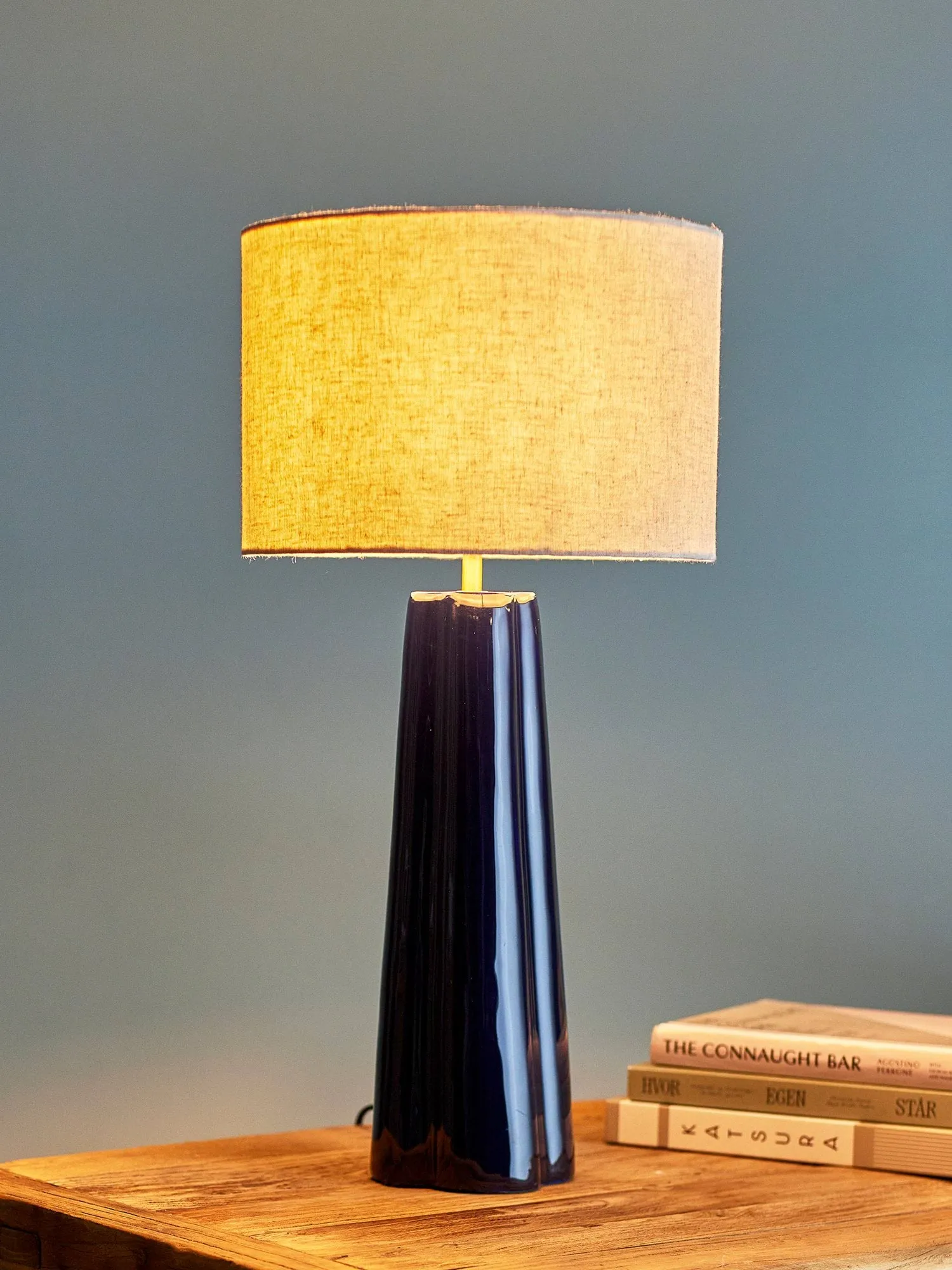 Cornelie lampa stołowa, Blue, Ø30 cm Bloomingville