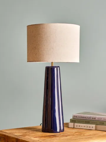 Cornelie lampa stołowa - Blue, Ø30 cm - Bloomingville