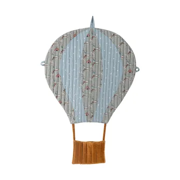 Dekoracja ścienna Ballon 45x60 cm - Niebiesko-brązowa - Bloomingville
