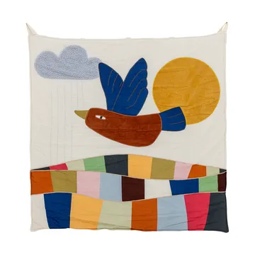 Dekoracja ścienna z bawełny Colorine 101x101 cm - Naturalny - Bloomingville