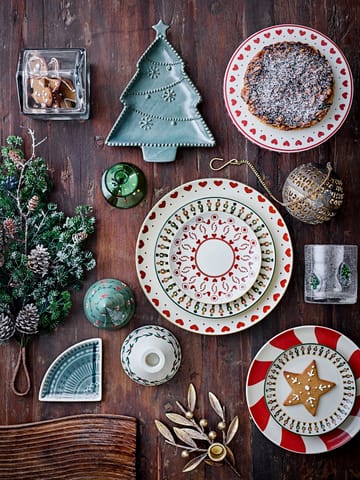 Dekoracyjne choinki Yule 2 części - Beżowo-zielony - Bloomingville