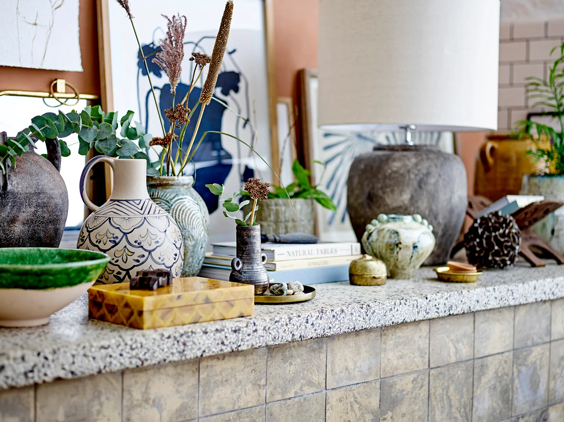 Delvan dekoracja Ø13,5 cm, Brązowy Bloomingville