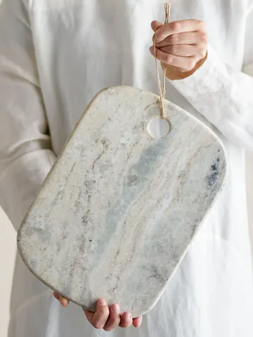Deska do krojenia Sibelle, marmur 30,5x22,5 cm - Naturalny - Bloomingville