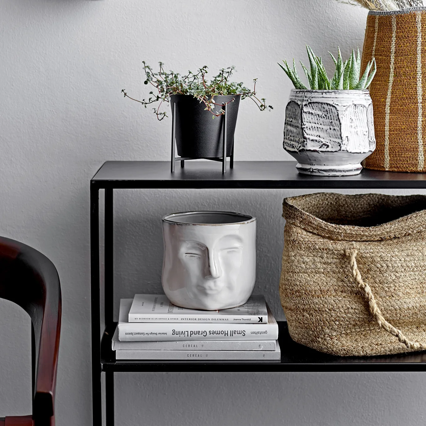 Donica Bloomingville z licem 16,5x18 cm, Biały Bloomingville