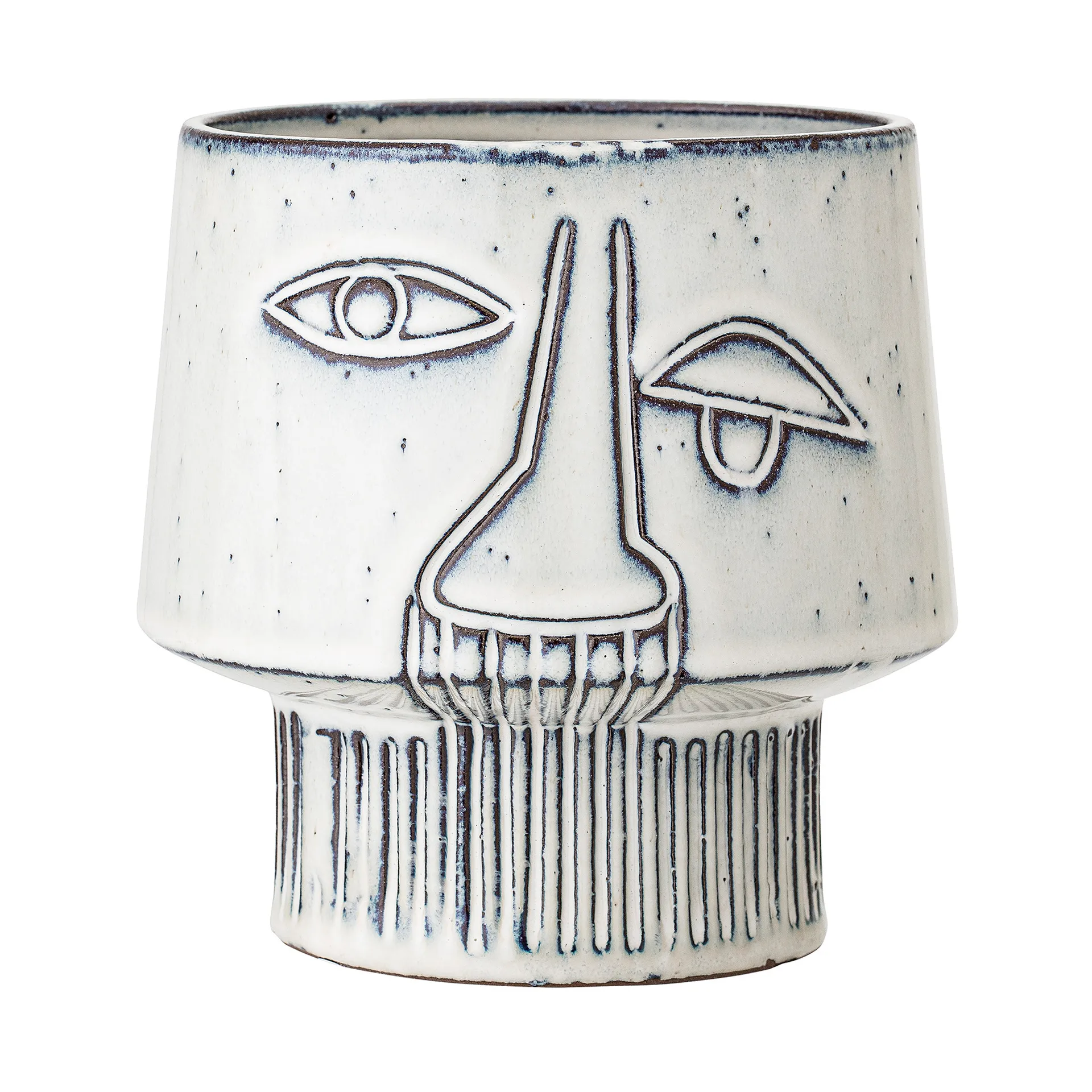 Doniczka Bloomingville na stopce Ø15 cm, Szary Bloomingville