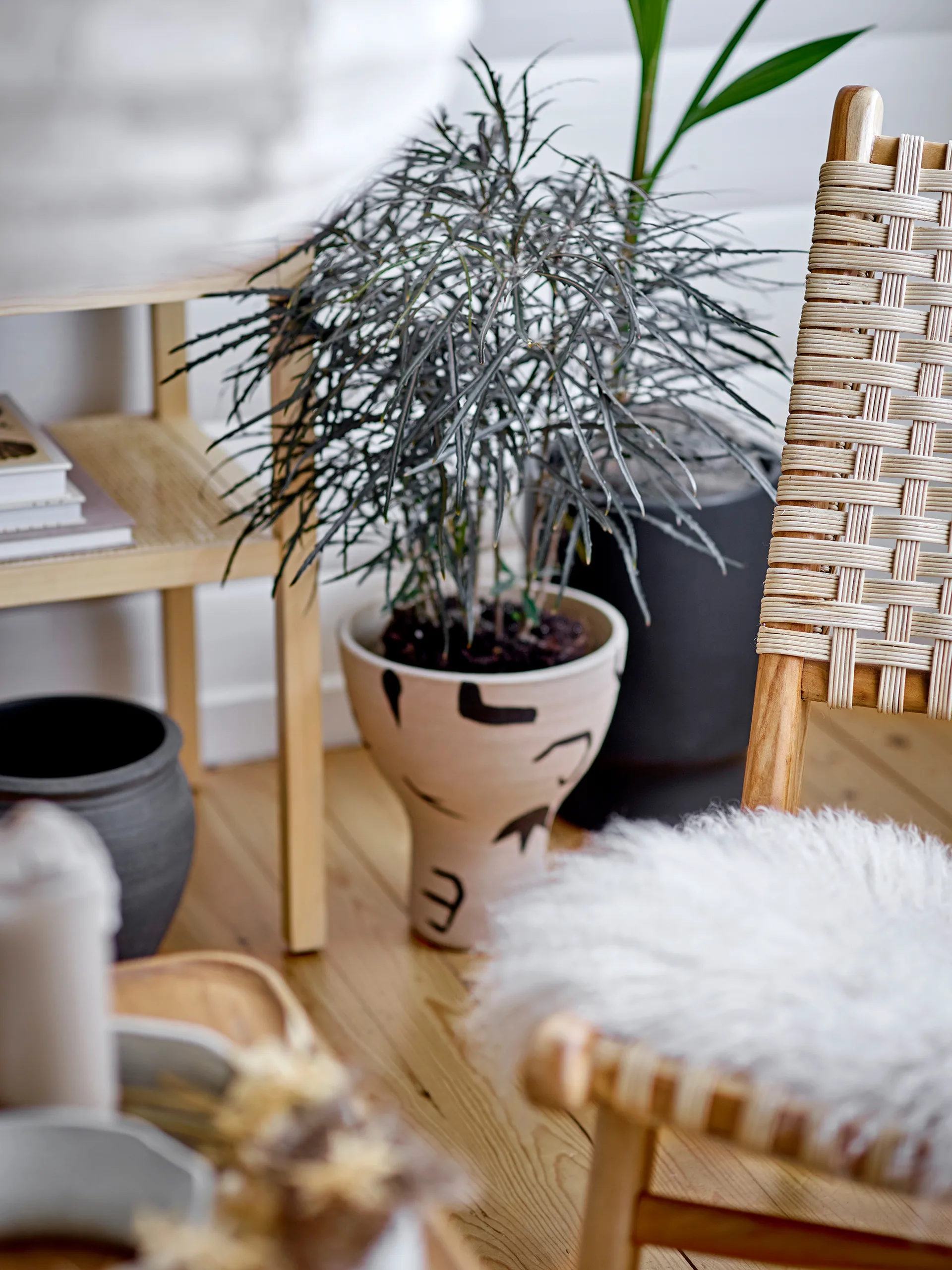 Doniczka Maca Ø24,5 cm, Czarny Bloomingville