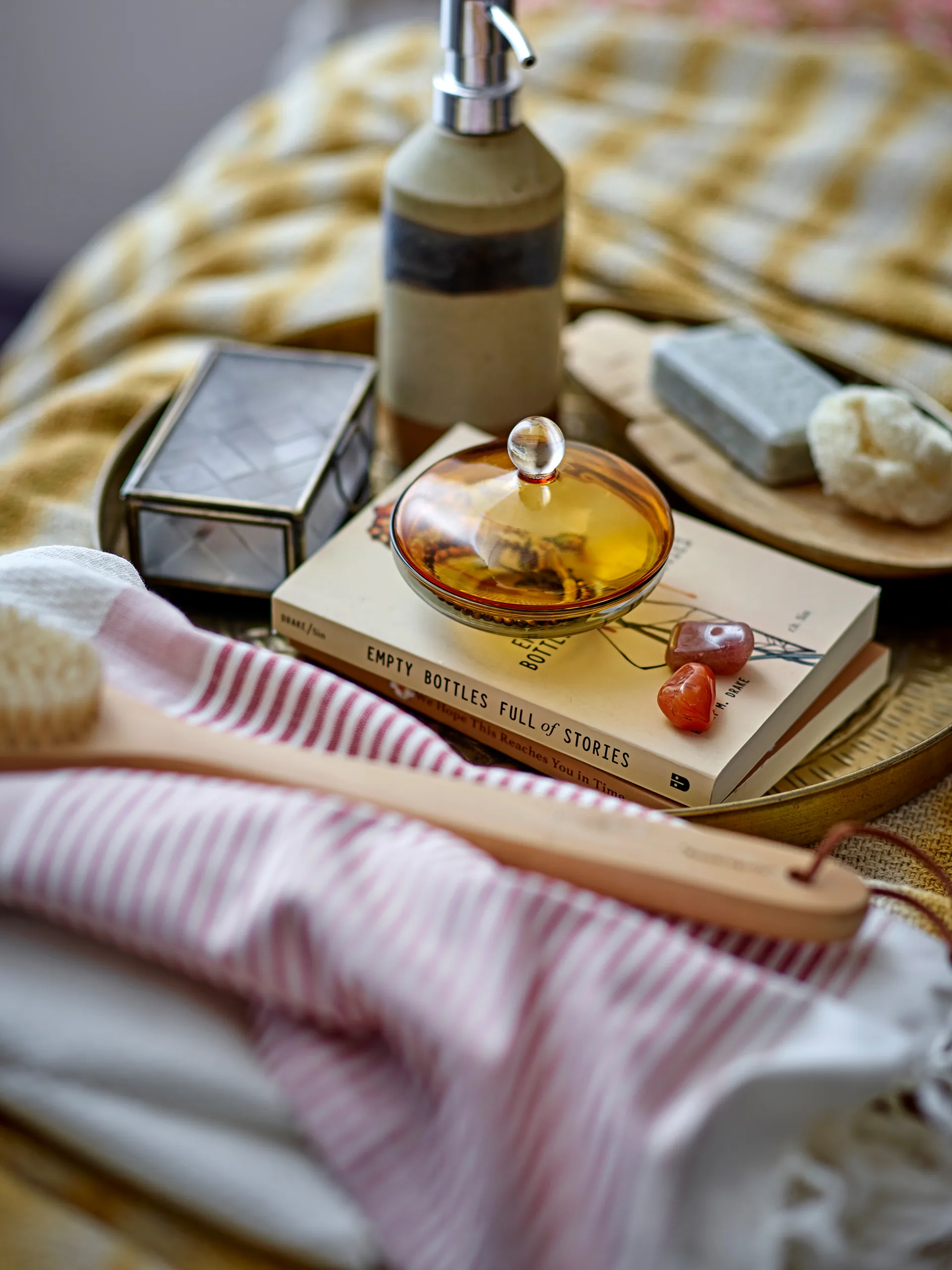 Dozownik do mydła Solange 19,5 cm, Naturalny Bloomingville