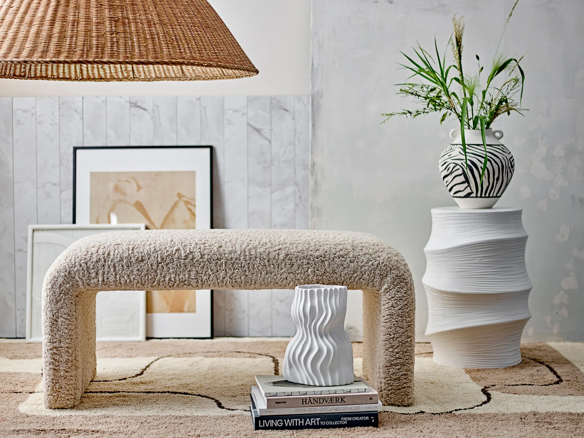 Dywan Bet 150x215 cm, Nature cotton Bloomingville