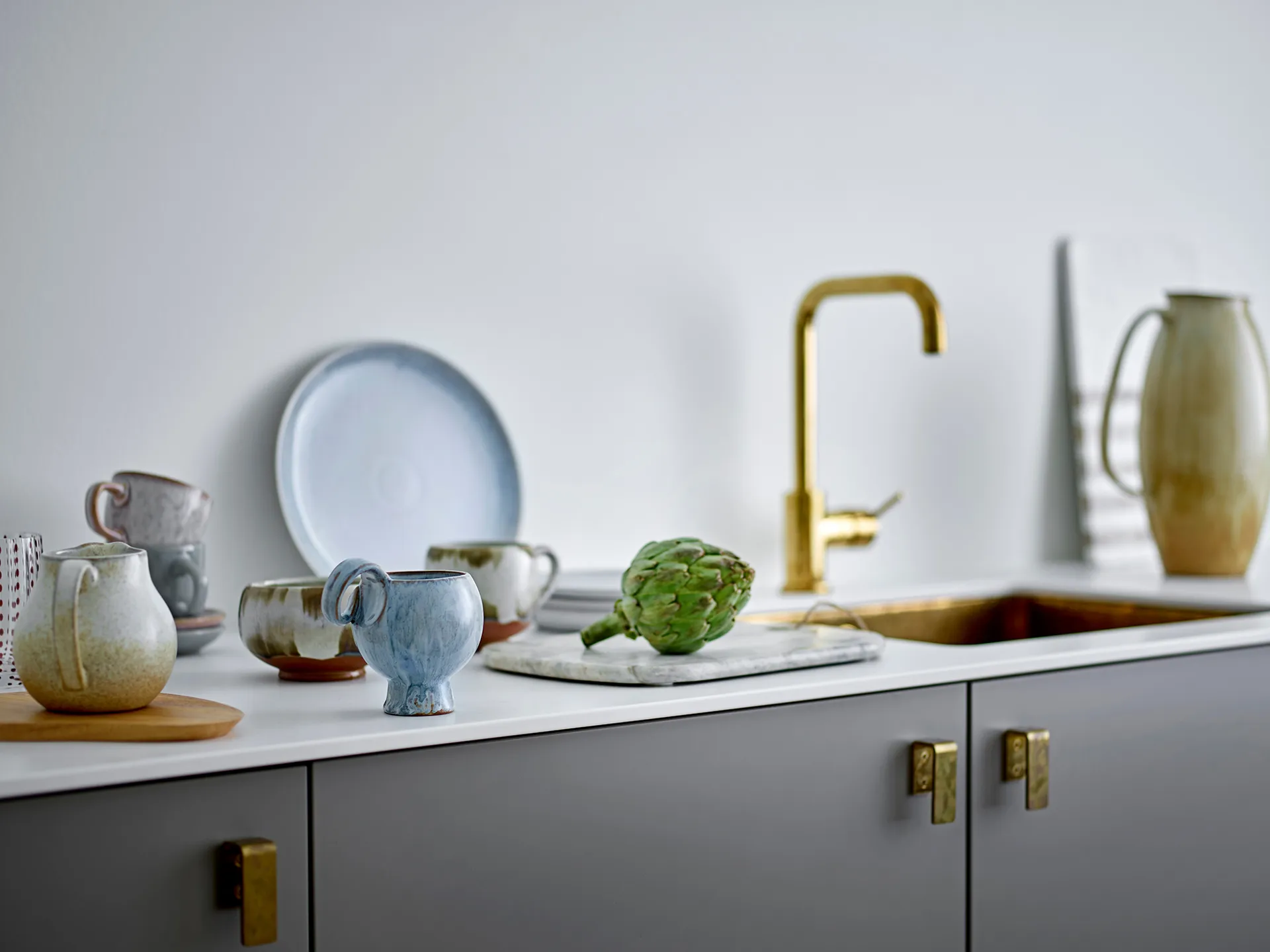 Dzbanek na mleko Paula, 435 ml, Naturalny Bloomingville