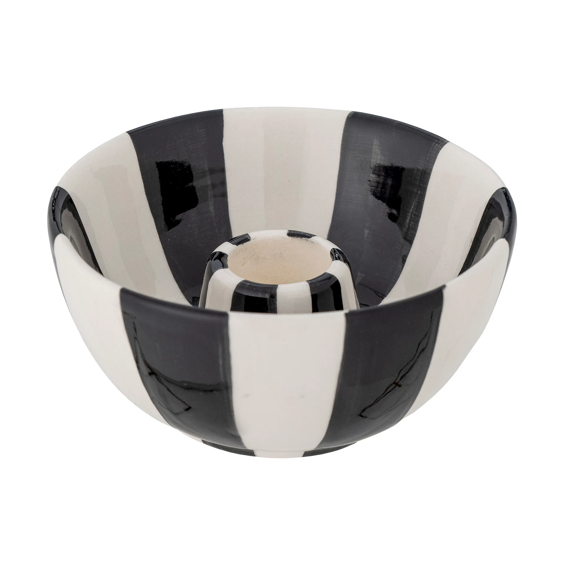 Eja świecznik Ø9 cm, Czarny-biały Bloomingville