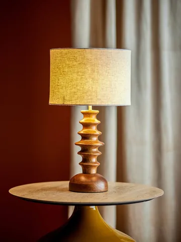 Elinora lampa stołowa - Brązowy, Ø30 cm - Bloomingville