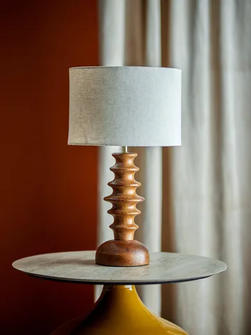 Elinora lampa stołowa - Brązowy, Ø30 cm - Bloomingville
