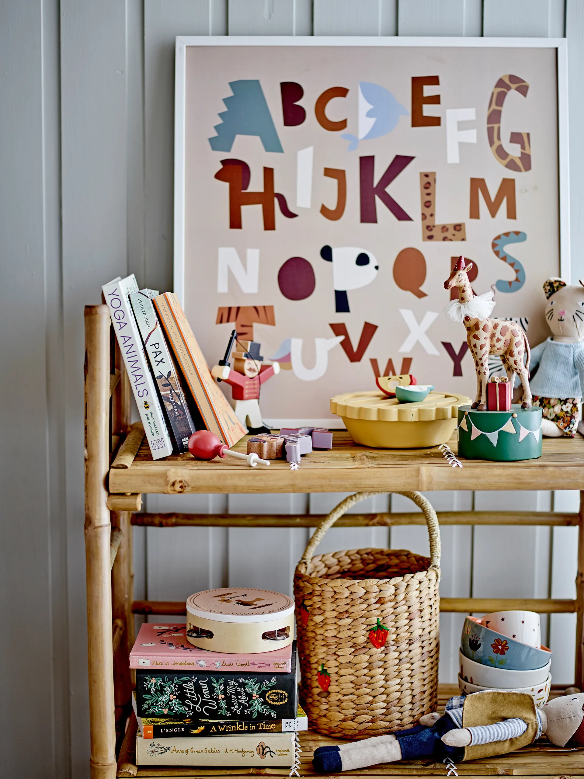 Emilla kosz do przechowywania 2 szt., Truskawka - grzyb Bloomingville