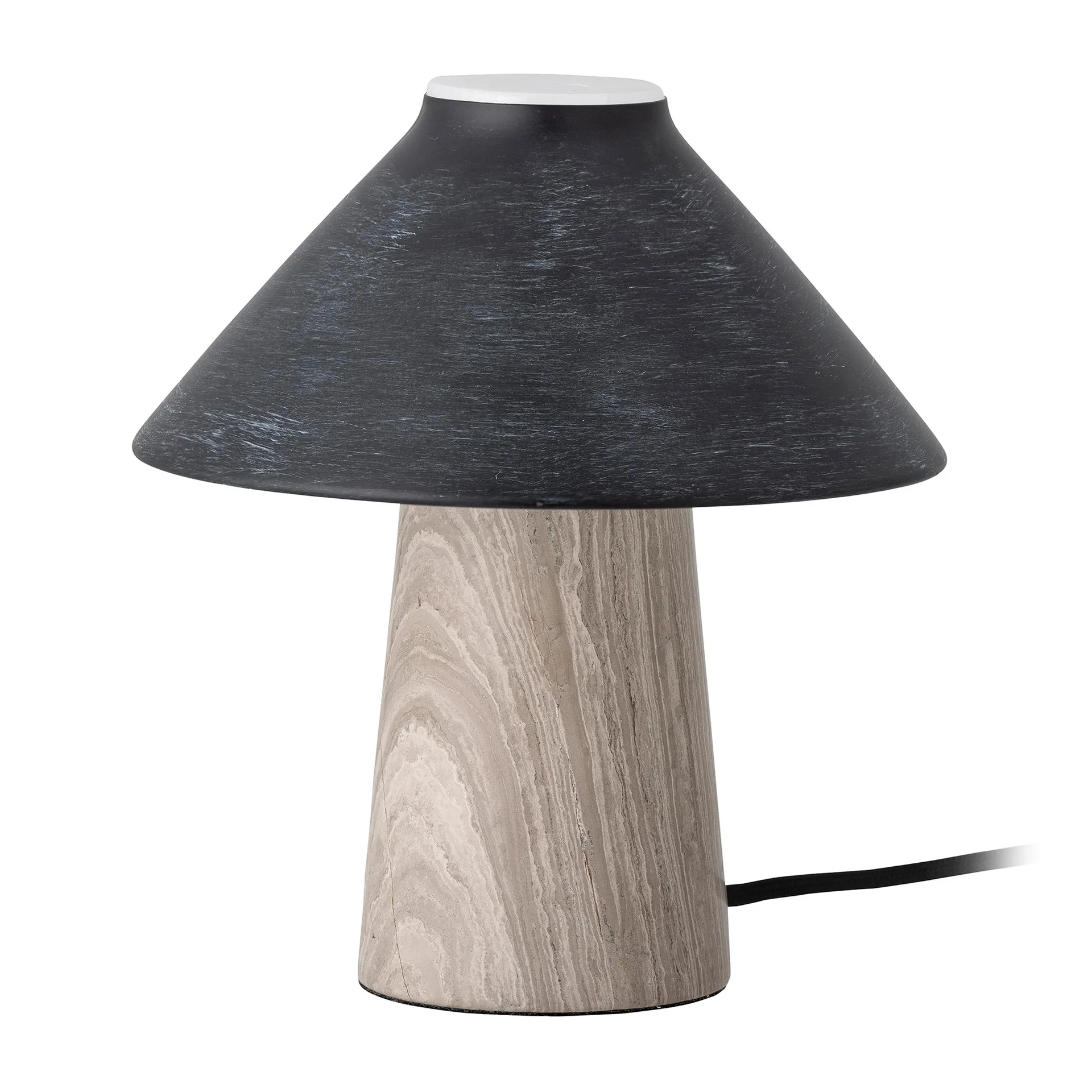 Emiola lampa stołowa Ø20x22 cm, Czarny marmur Bloomingville