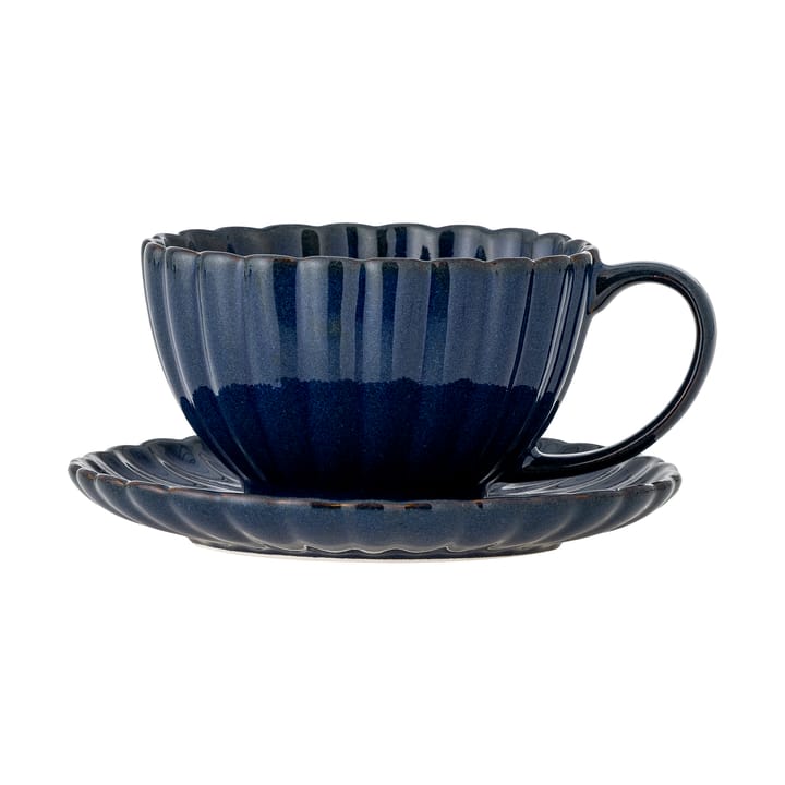 Filiżanka Latina ze spodkiem 22 cl - Blue - Bloomingville