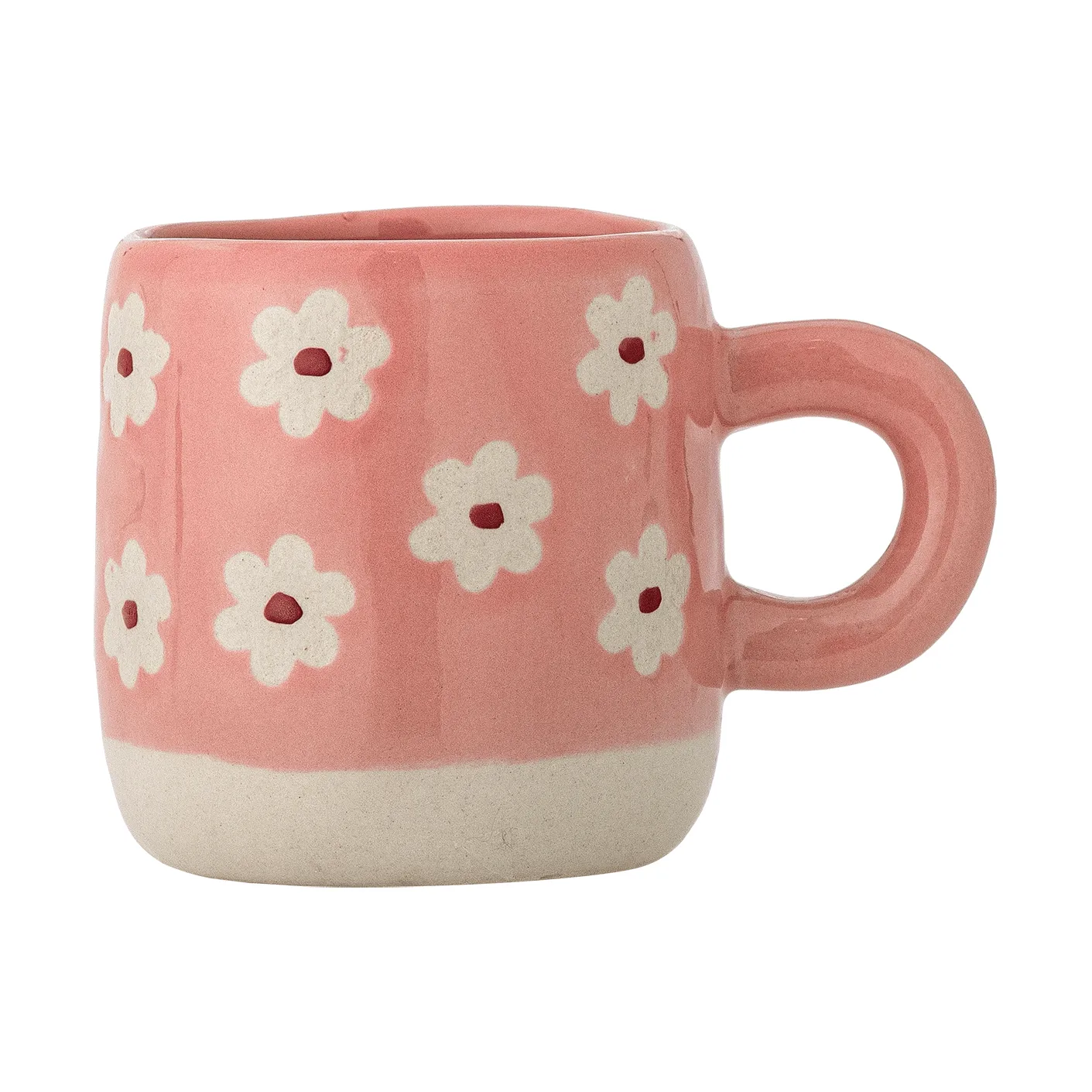 Filiżanka Millie 110 ml, Różowy, kwiaty Bloomingville