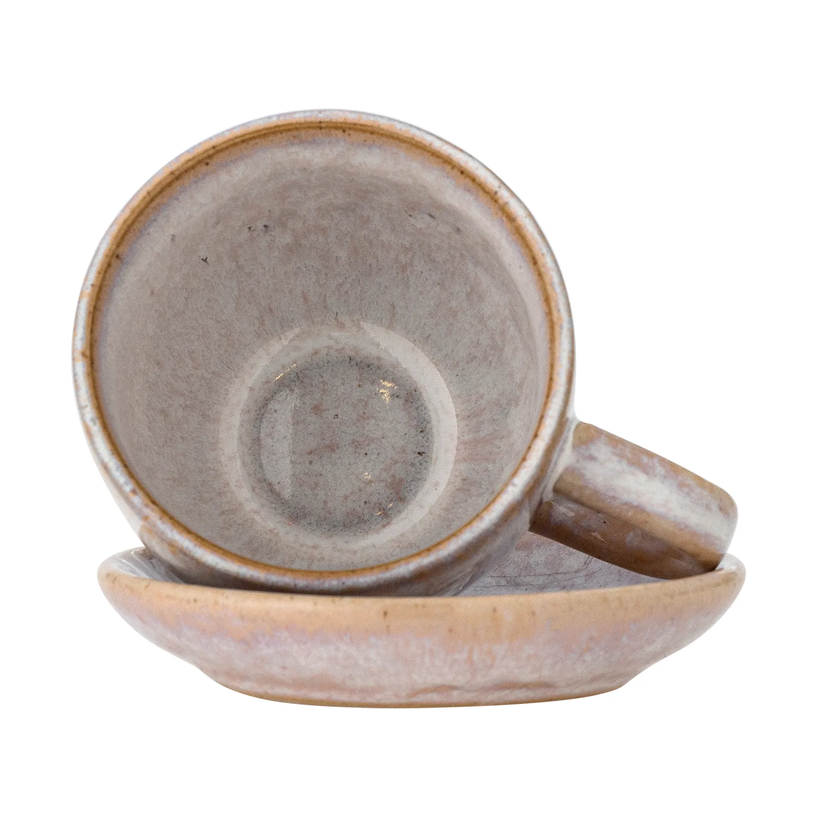 Filiżanka ze spodkiem Brenta, 4-pak, Różowy Bloomingville