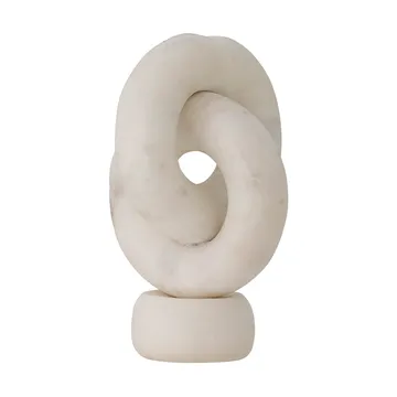 Goa świecznik 20 cm - White marble - Bloomingville