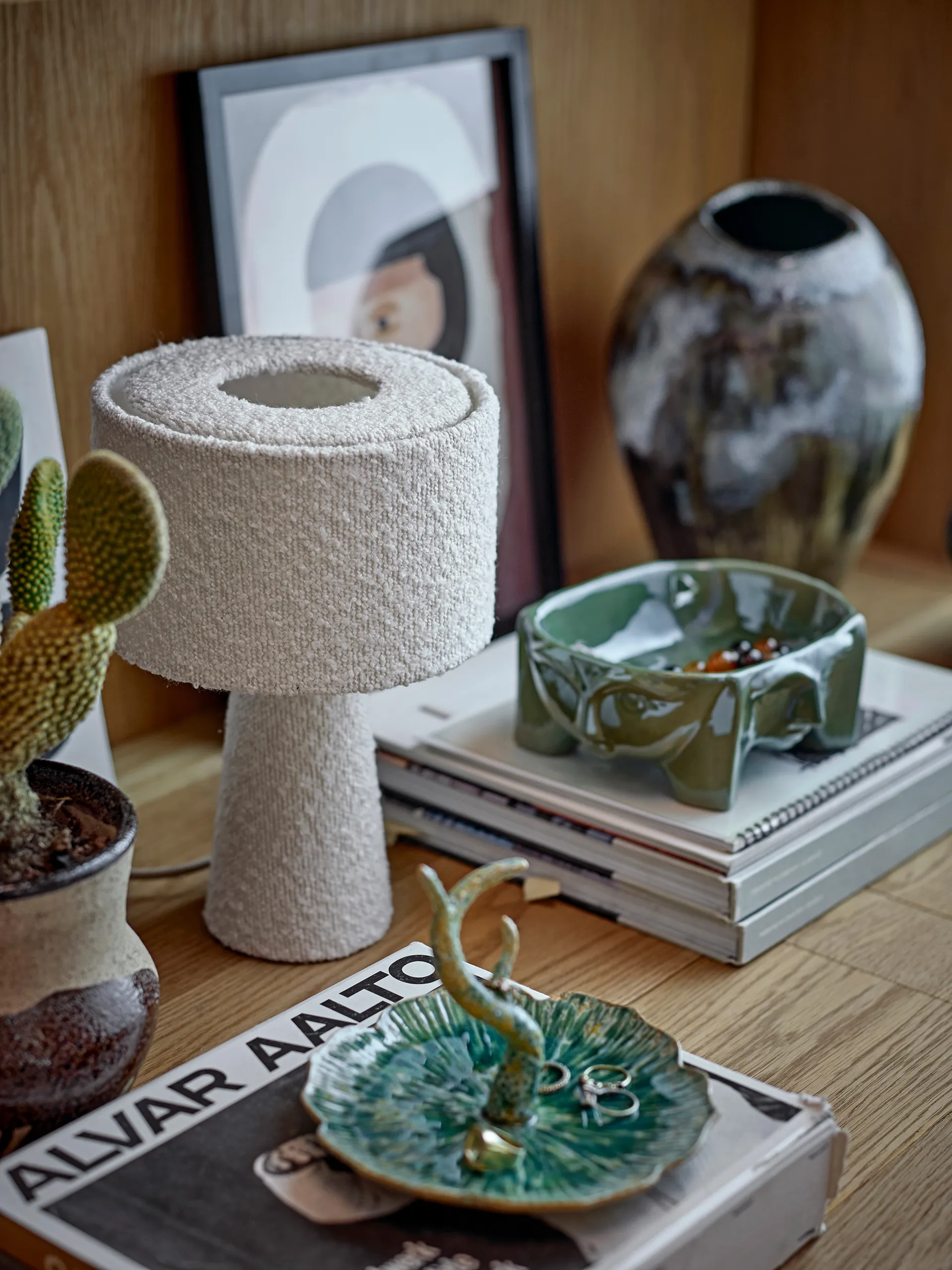 Ilustracja obramowana Amanda 32x42 cm, Brązowy Bloomingville