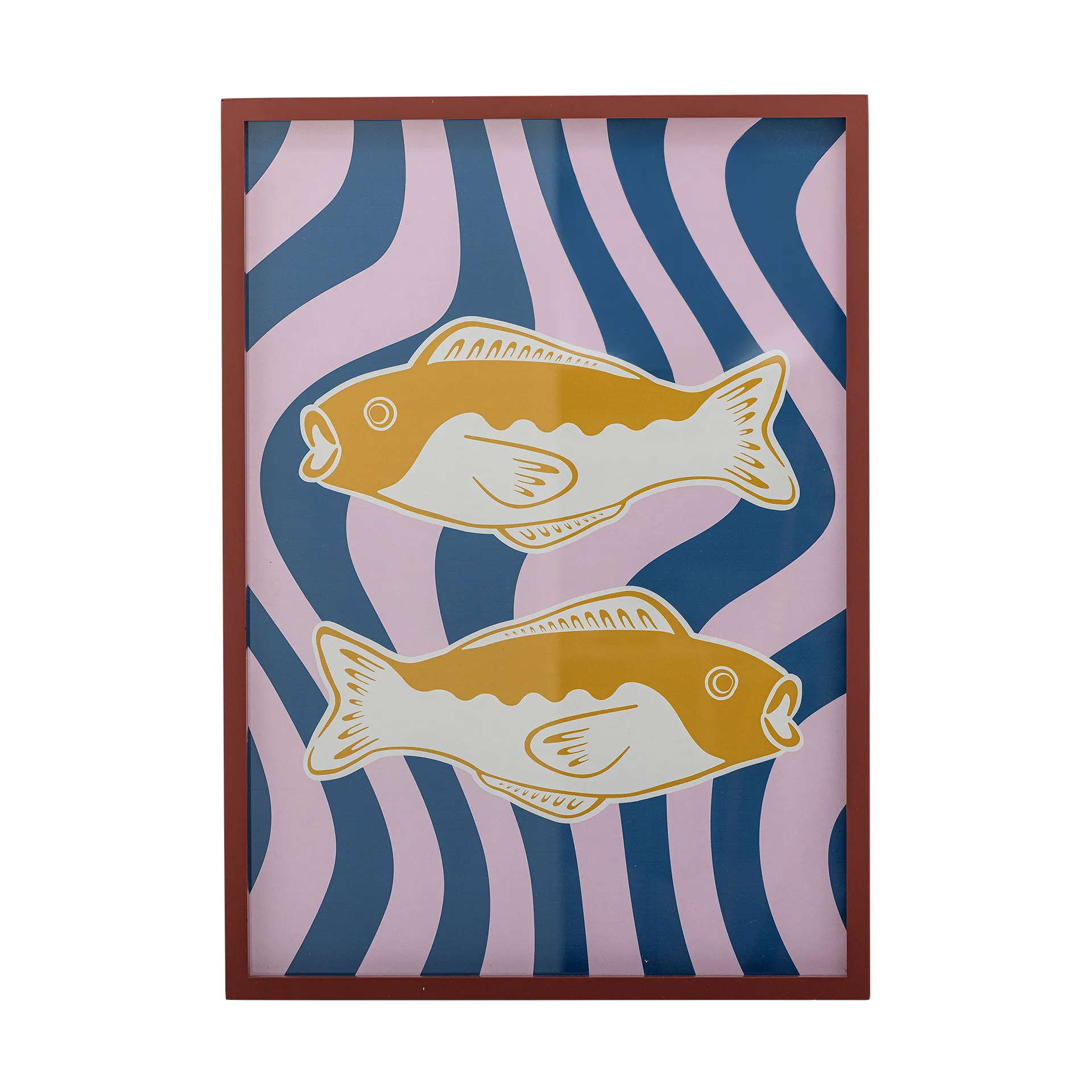 Ilustracja obramowana Remy 50x70 cm, Różowy Bloomingville