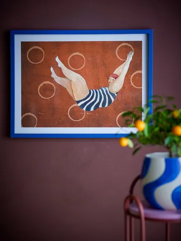 Ilustracja obramowana Svela 52x47 cm - Brązowy - Bloomingville