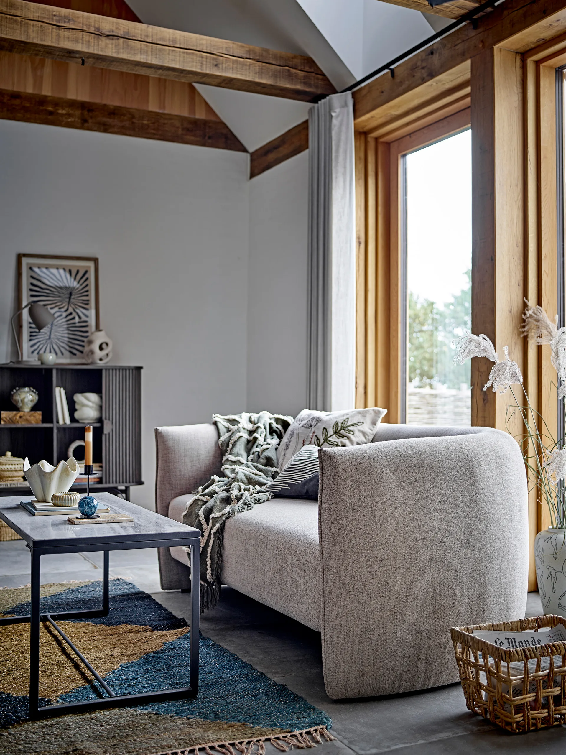 Jayda świecznik Ø7x15 cm, Blue-iron Bloomingville