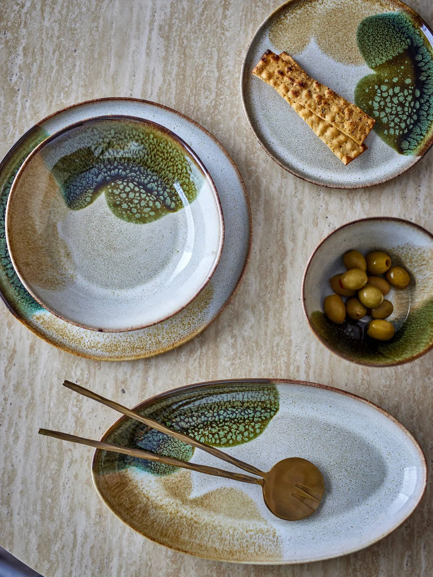 Jules półmisek, Green, 33,5x18,5 cm Bloomingville