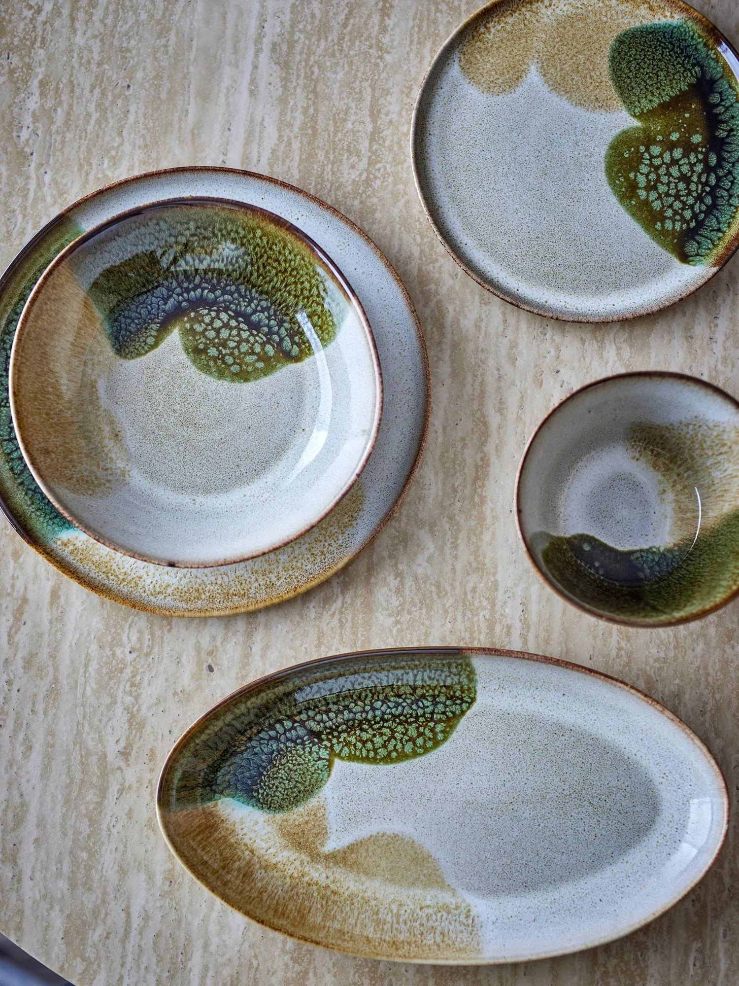 Jules półmisek, Green, 33,5x18,5 cm Bloomingville