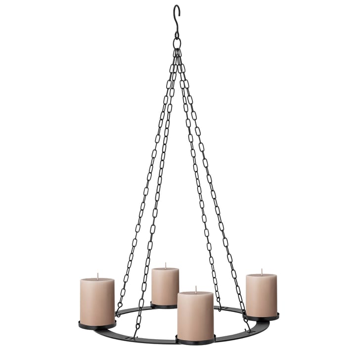 Jutta świecznik adwentowy żyrandol Ø40 cm, Czarny Bloomingville
