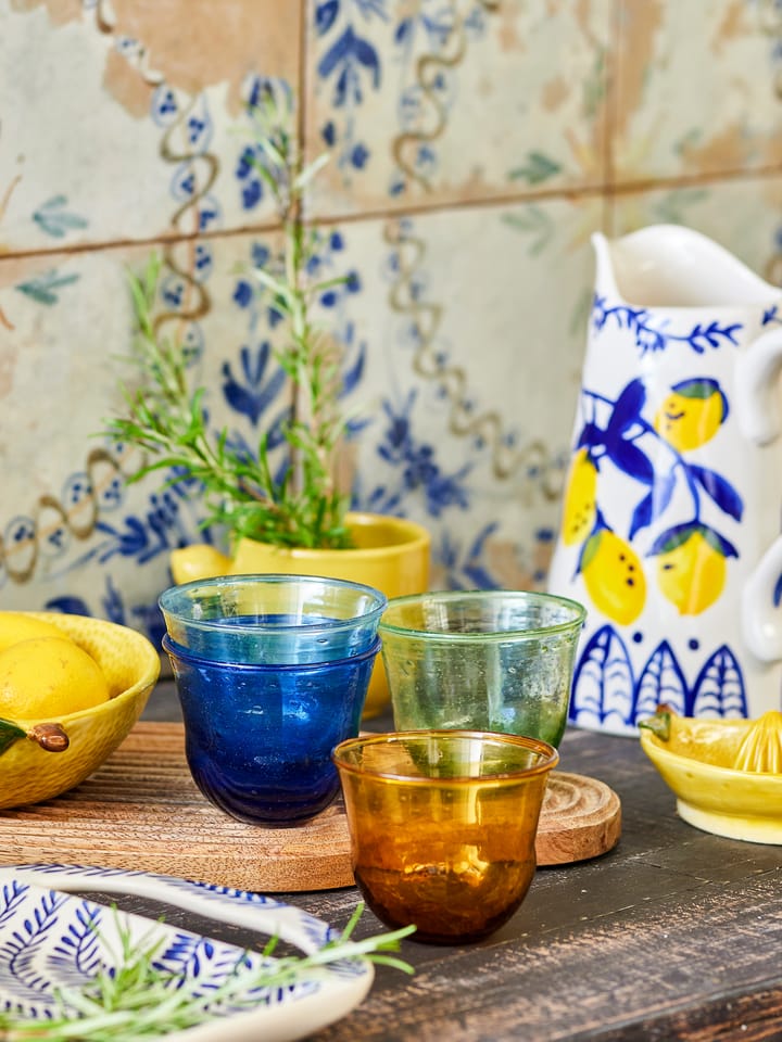 Karu szklanki 28 cl 4 szt, Niebiesko-żółto-zielono-jasnoniebieski Bloomingville