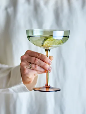 Kieliszek do koktajli Aston, 4-pak - Brązowy - Bloomingville