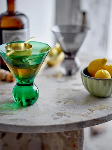 Kieliszek do koktajli Corliss, 4-pak - Zielony - Bloomingville