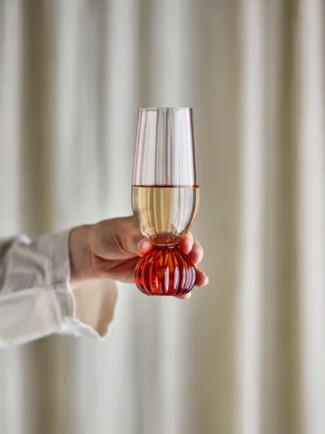 Kieliszek do szampana Taurin 250 ml - Róża - Bloomingville
