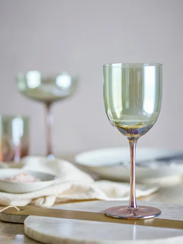 Kieliszek do wina Aston, 4-pak - Brązowy - Bloomingville