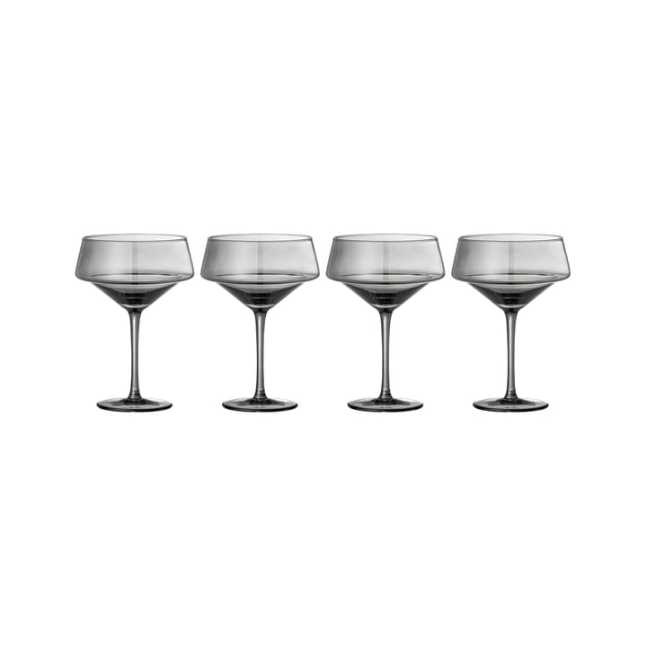 Kieliszek koktajlowy Yvette 33 cl, 4 szt, Szary Bloomingville