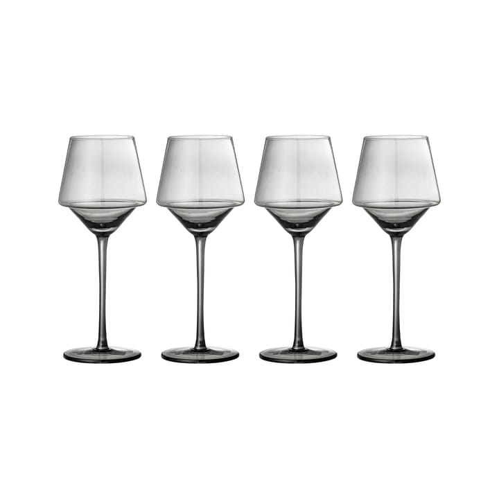 Kieliszki do wina Yvette 33 cl, 4-pak, Szary Bloomingville