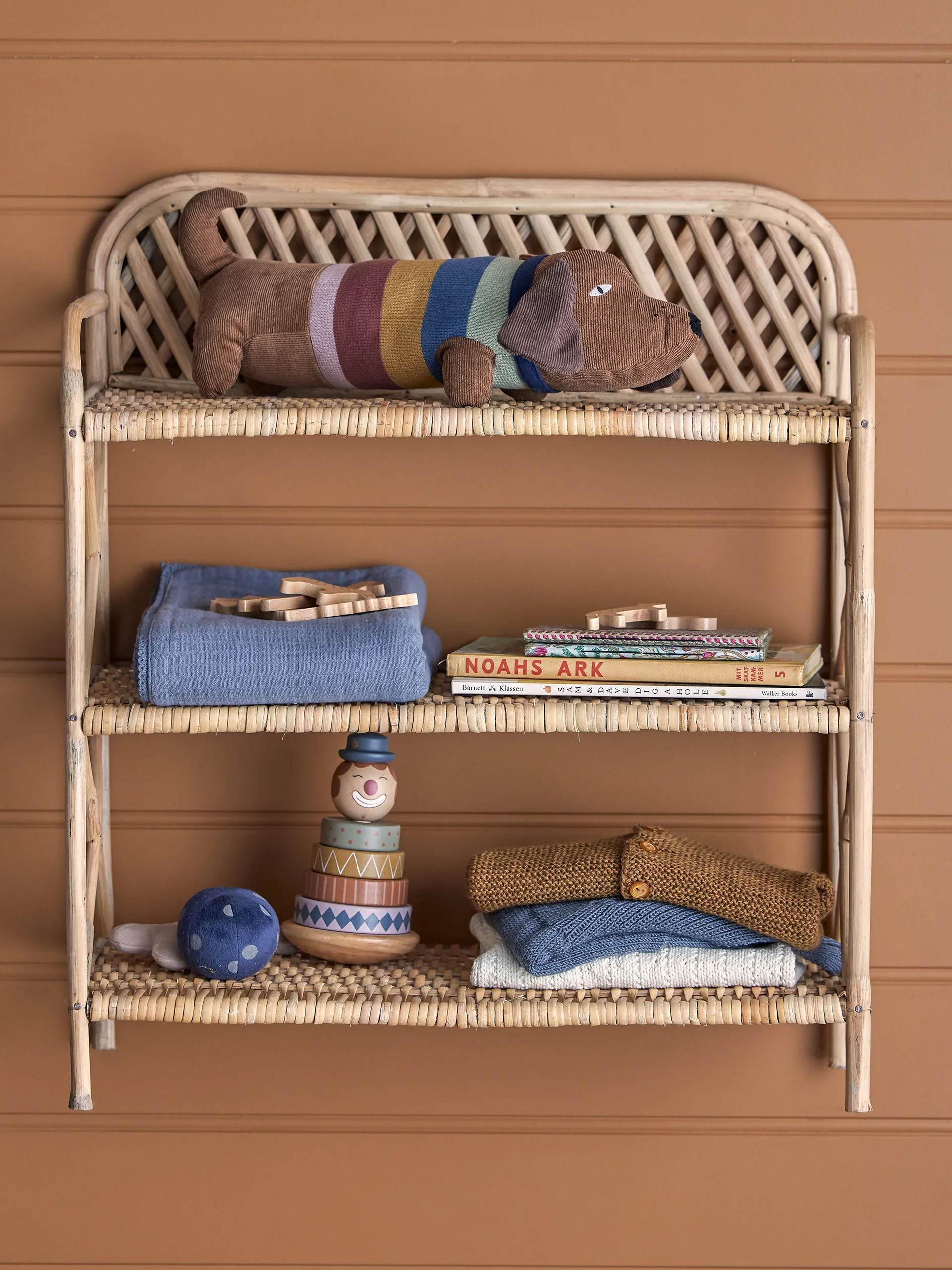 Koc muślinowy Bloomingville 80x100 cm, Niebieski Bloomingville