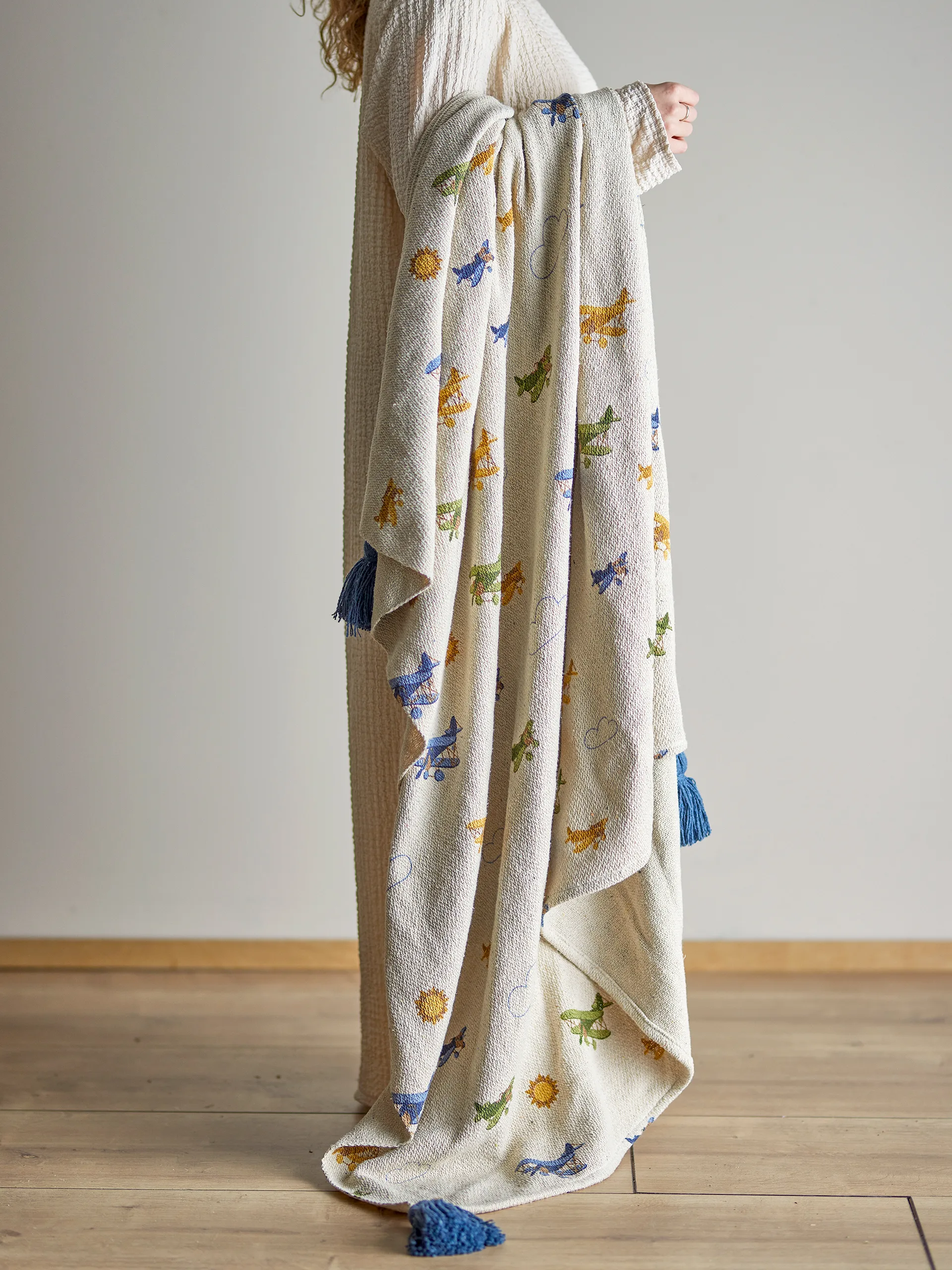 Koc Plane 130x160 cm, Natura Bloomingville