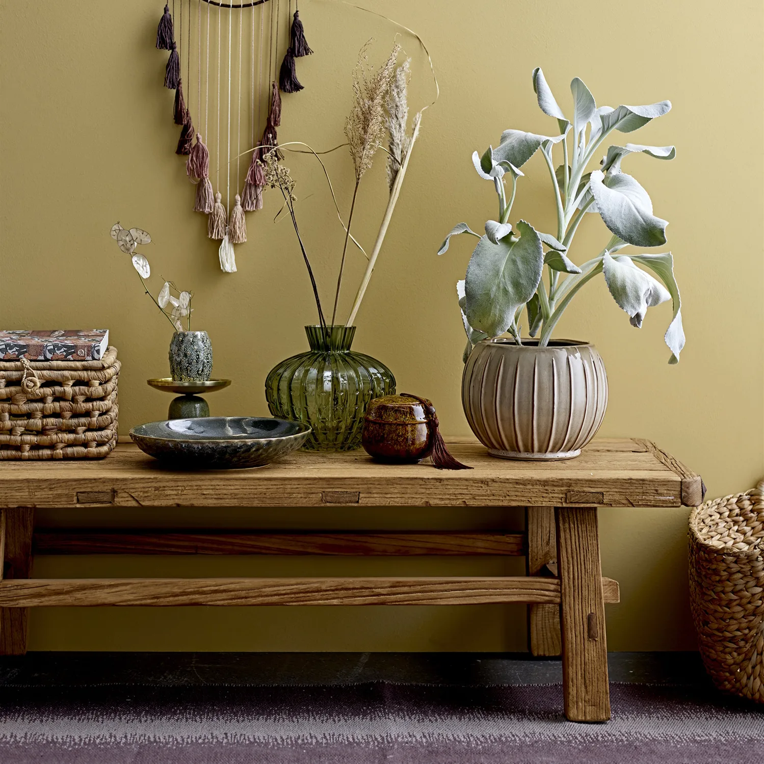 Kosz Bloomingville 2-pak hiacynt wodny, naturalny (beżowy) Bloomingville